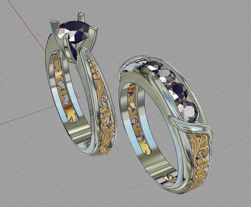 Diamond  Ring 3D print model 3D print model_14
