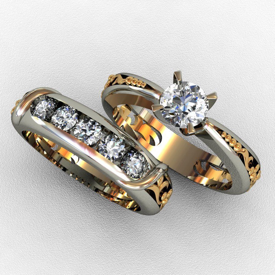 Diamond  Ring 3D print model 3D print model_6