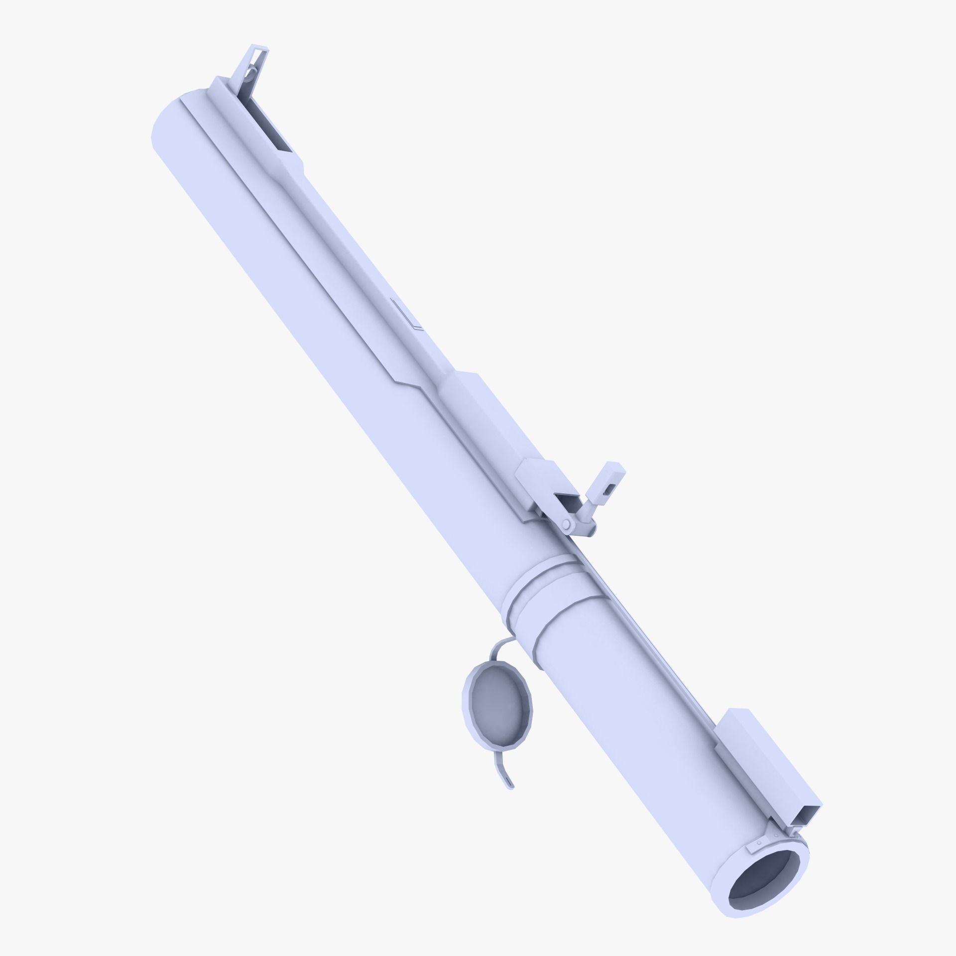 M72 LAW Launcher Low-poly 3D model_3