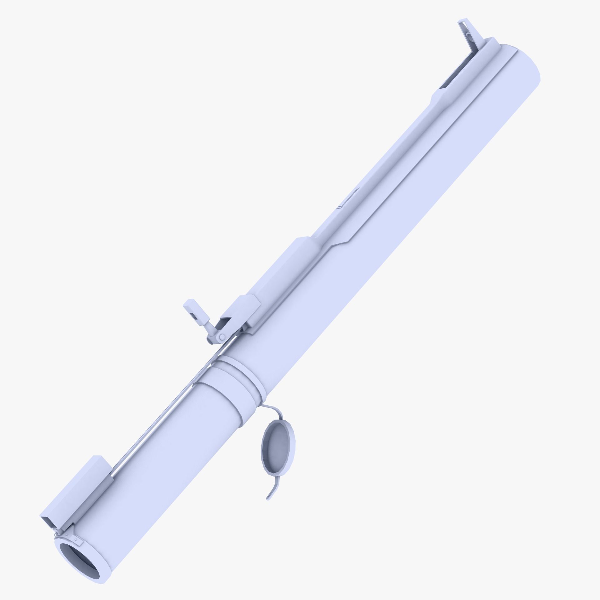 M72 LAW Launcher Low-poly 3D model_2
