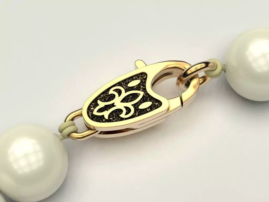 Lock pattern 3D print model_0