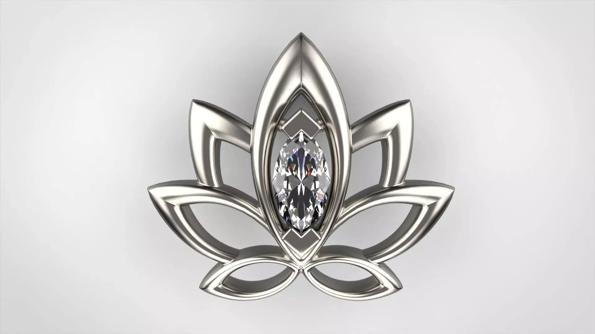 The Nelumbo Pendant 3D print model