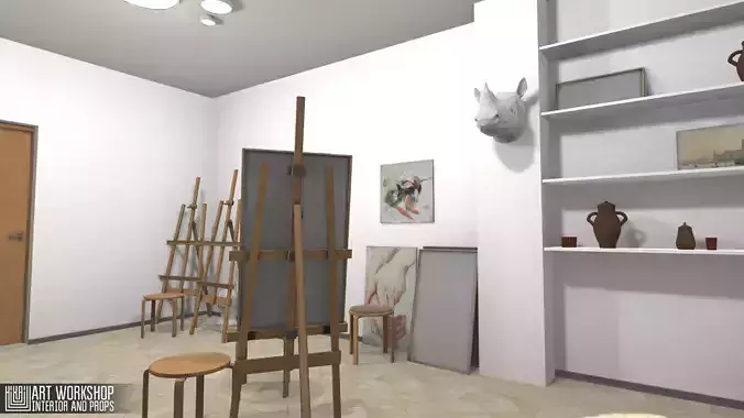 Art workshop - interior and props