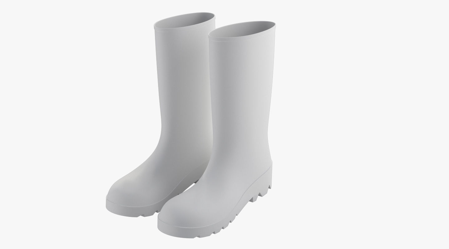 Rubber Boots  PBR Low-poly 3D model_6