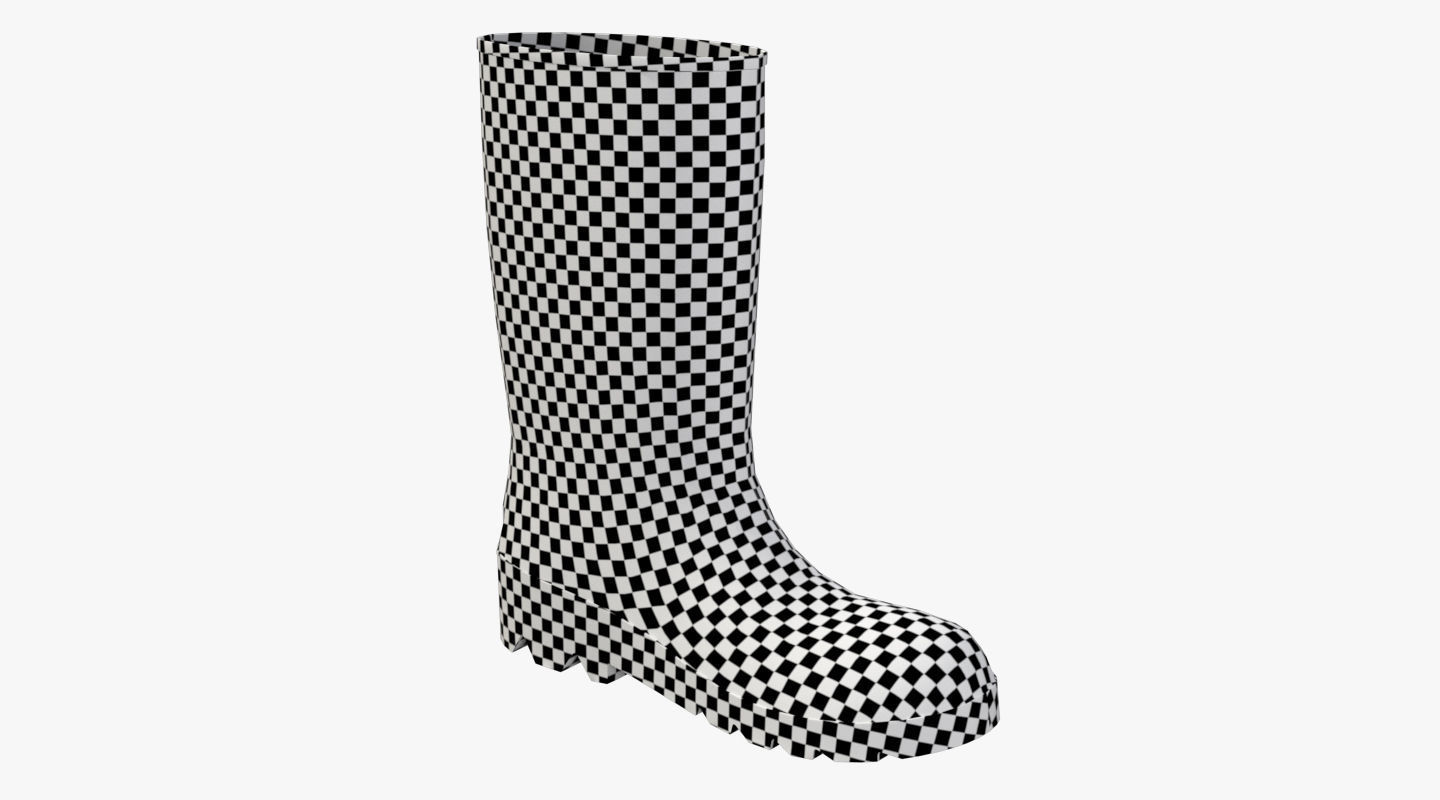 Rubber Boots  PBR Low-poly 3D model_15