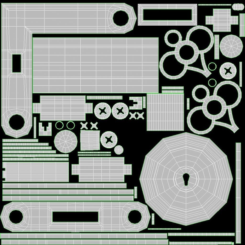 chest open wooden box Low-poly 3D model_14