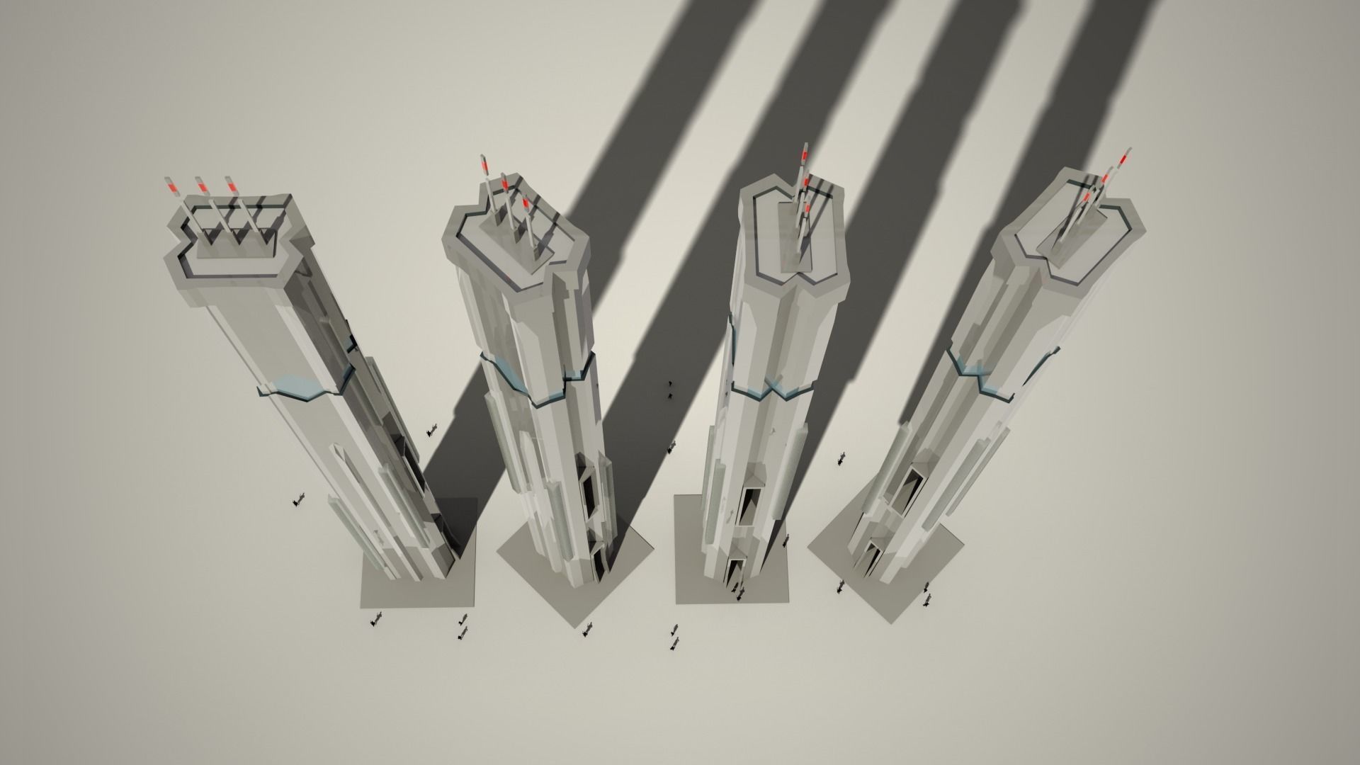 Iso Tower03 Low-poly 3D model_2