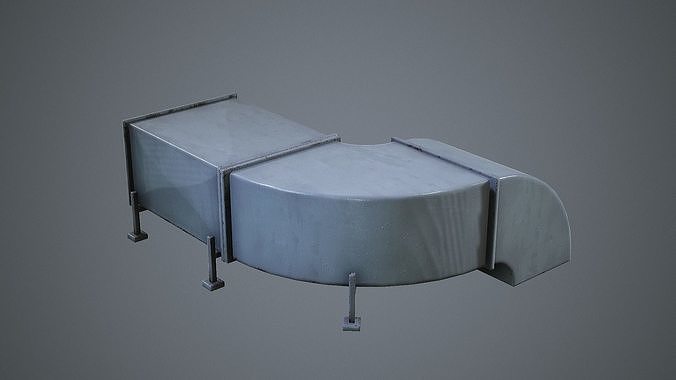 Air Conditioning Ducting HVAC Units Low-poly 3D model