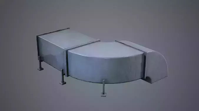 Air Conditioning Ducting HVAC Units Low-poly 3D model