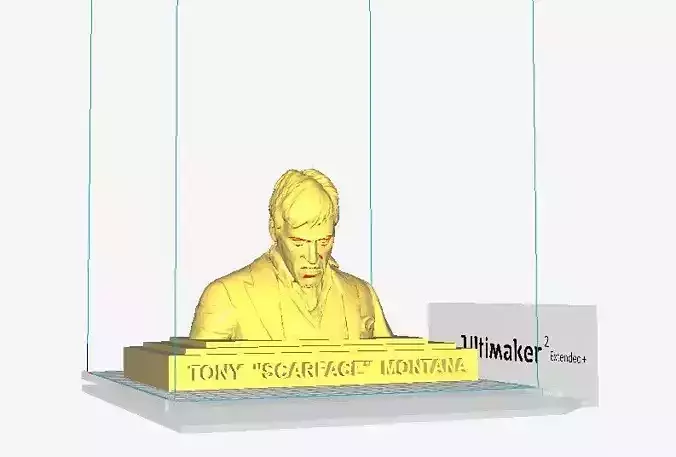 Tony Montana Scarface sculpture 3D print model