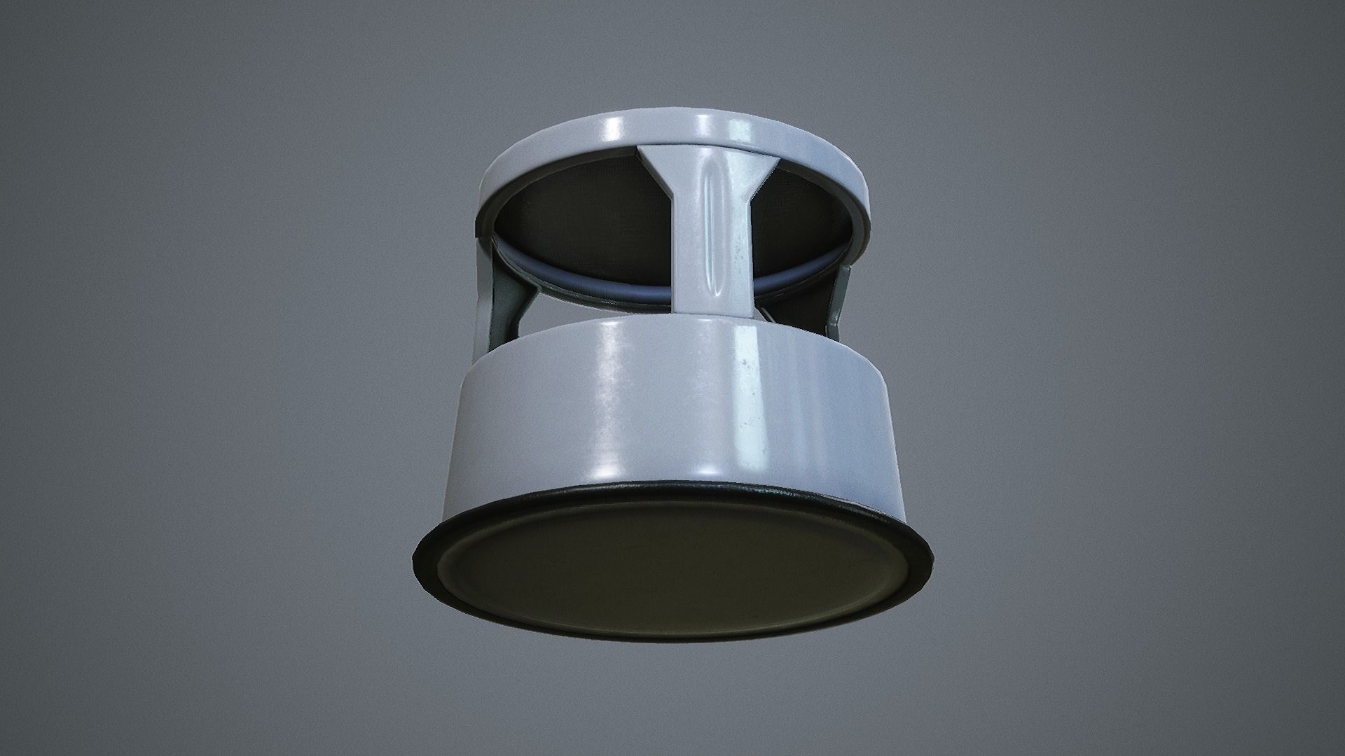 Rolling Stool Step Ladder Low-poly 3D model_12