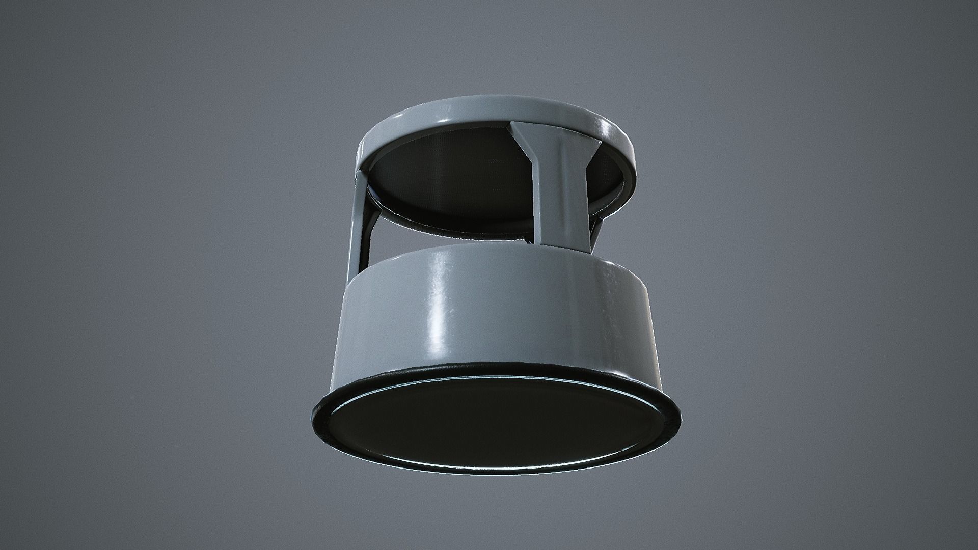 Rolling Stool Step Ladder Low-poly 3D model_9