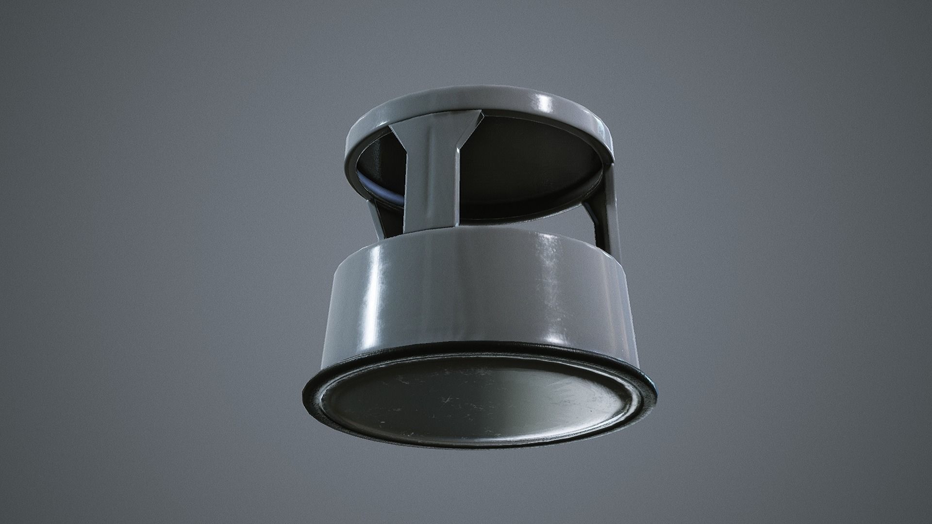 Rolling Stool Step Ladder Low-poly 3D model_10