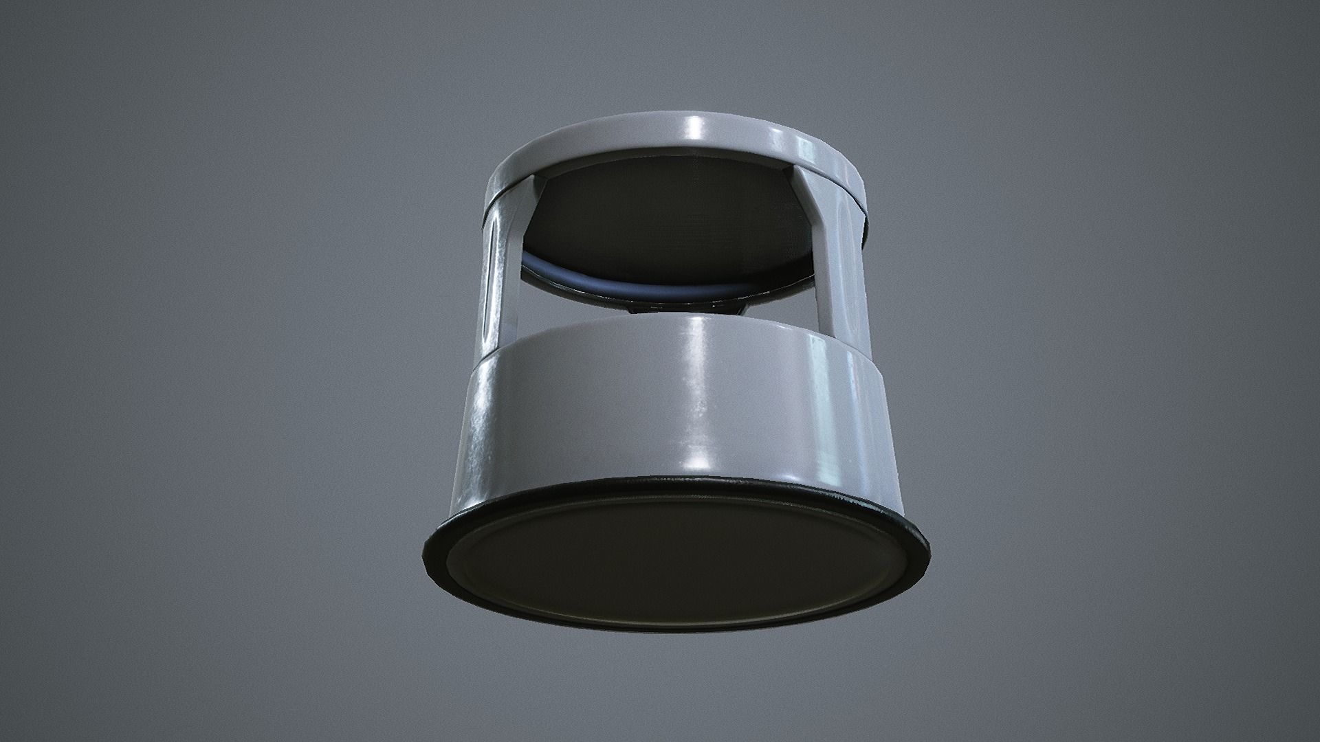 Rolling Stool Step Ladder Low-poly 3D model_11