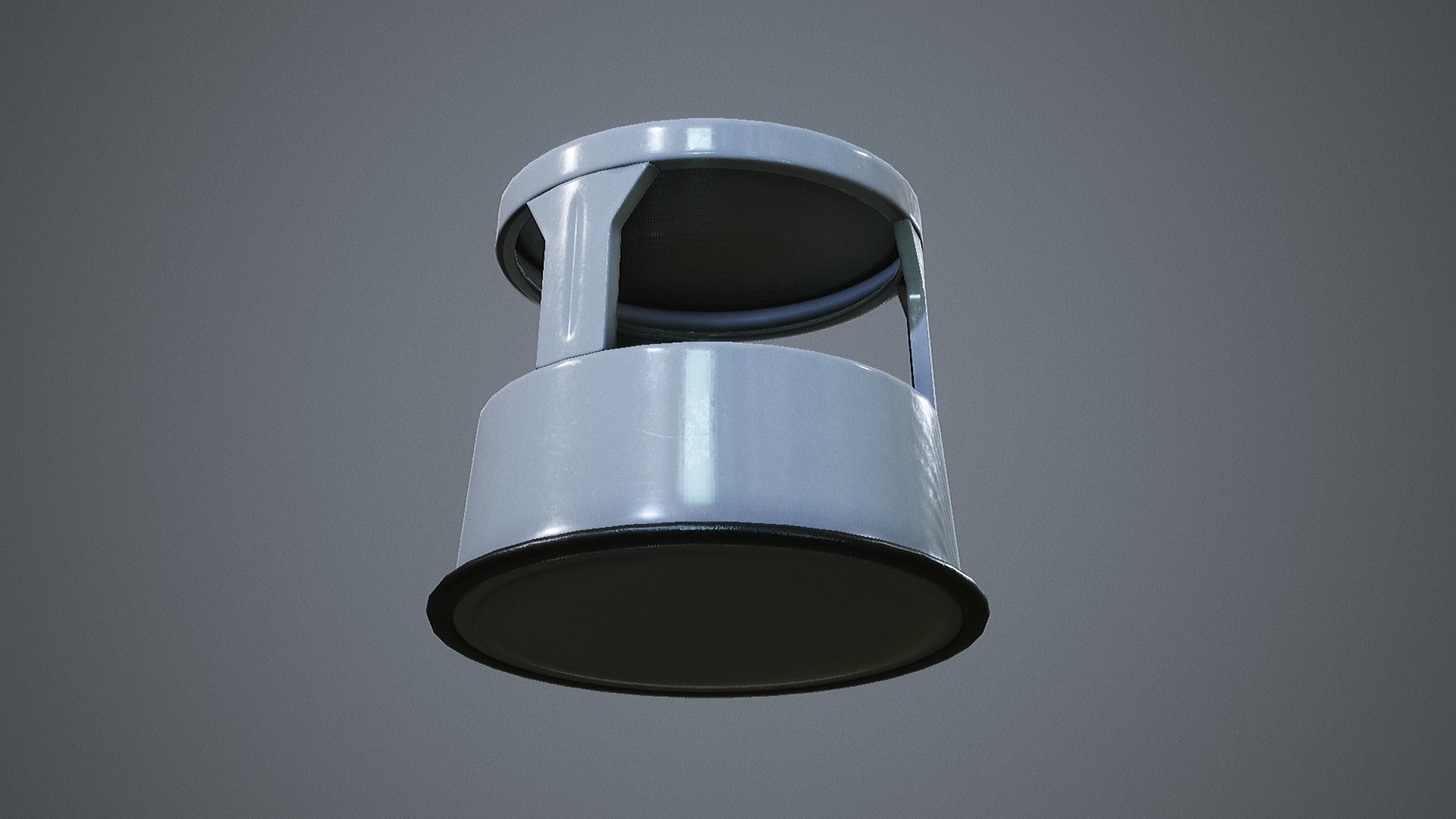 Rolling Stool Step Ladder Low-poly 3D model_13