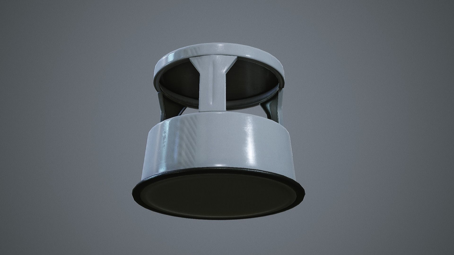 Rolling Stool Step Ladder Low-poly 3D model_15