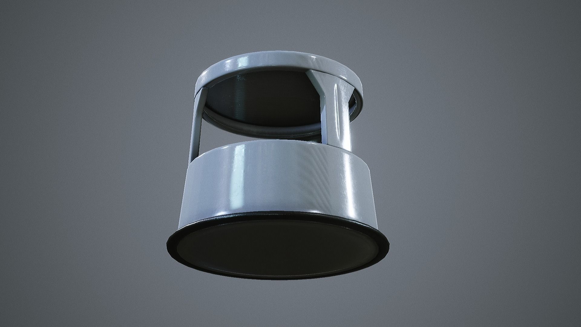 Rolling Stool Step Ladder Low-poly 3D model_14