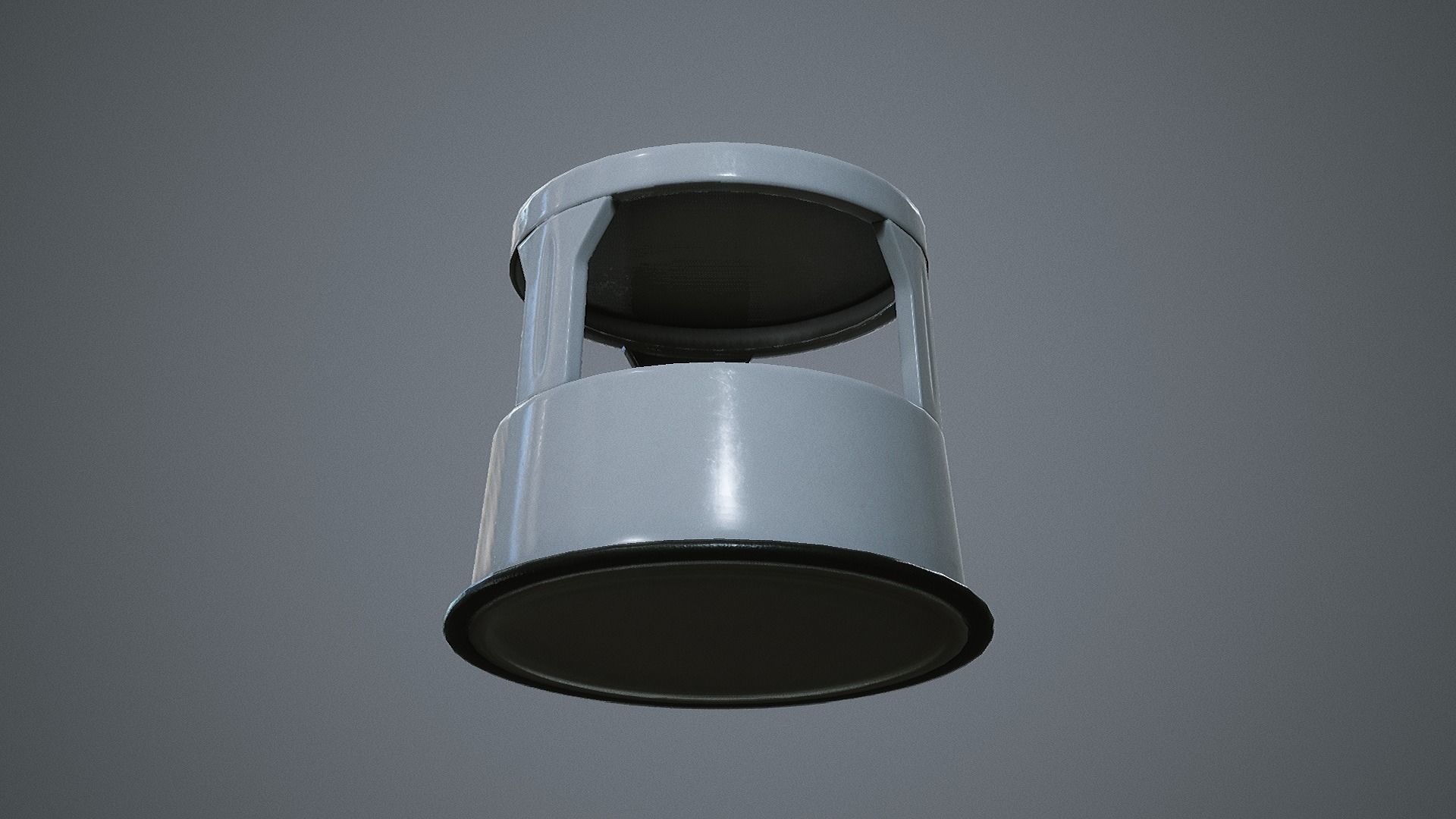 Rolling Stool Step Ladder Low-poly 3D model_8