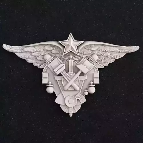 Jewelry pendant Wing hammer