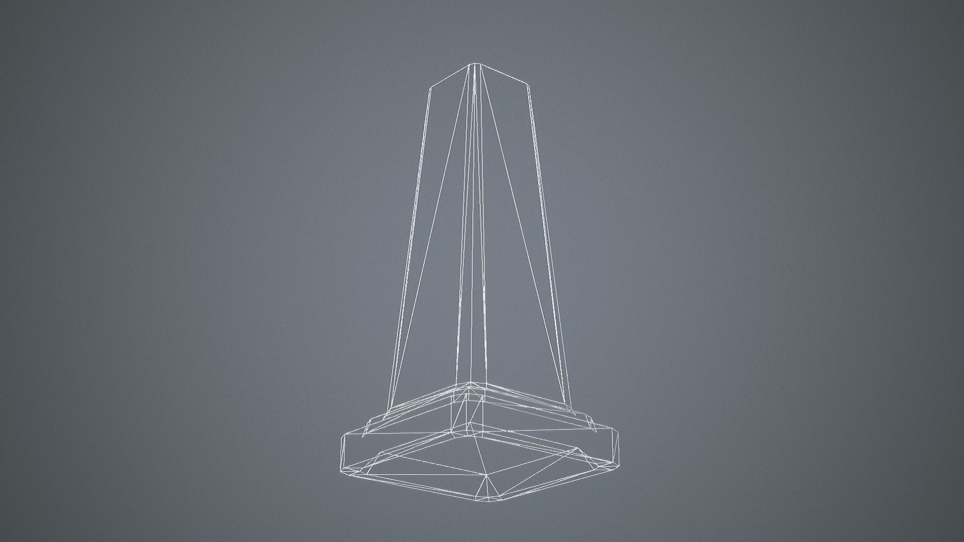 Triangular Wet Floor Sign  Low-poly 3D model_25