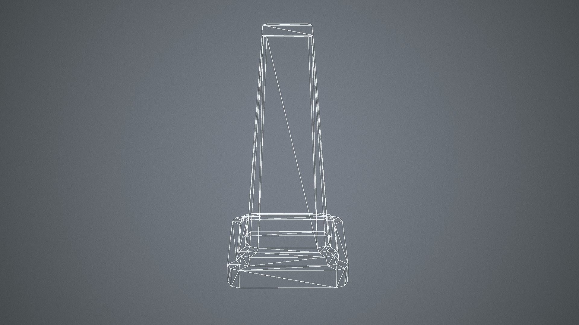Triangular Wet Floor Sign  Low-poly 3D model_17