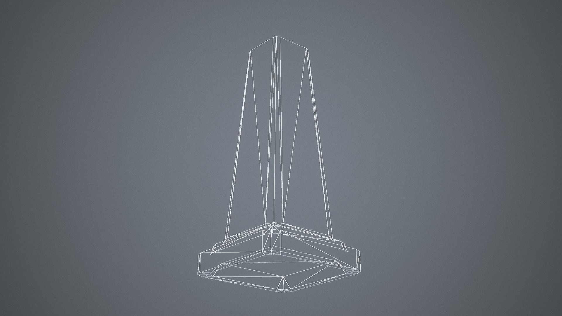 Triangular Wet Floor Sign  Low-poly 3D model_23