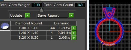 V head rose ring with matching band 3D print model_4