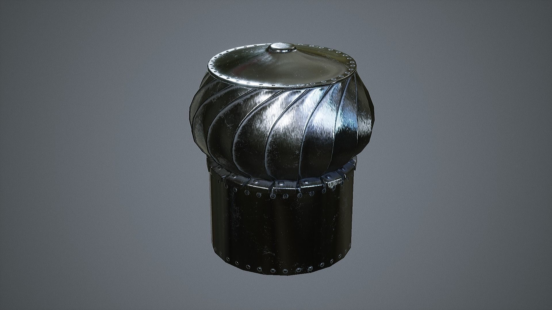 Rotating Roof Ventilation  Low-poly 3D model_5