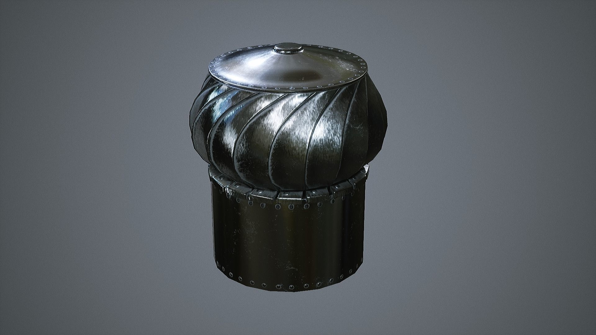 Rotating Roof Ventilation  Low-poly 3D model_7