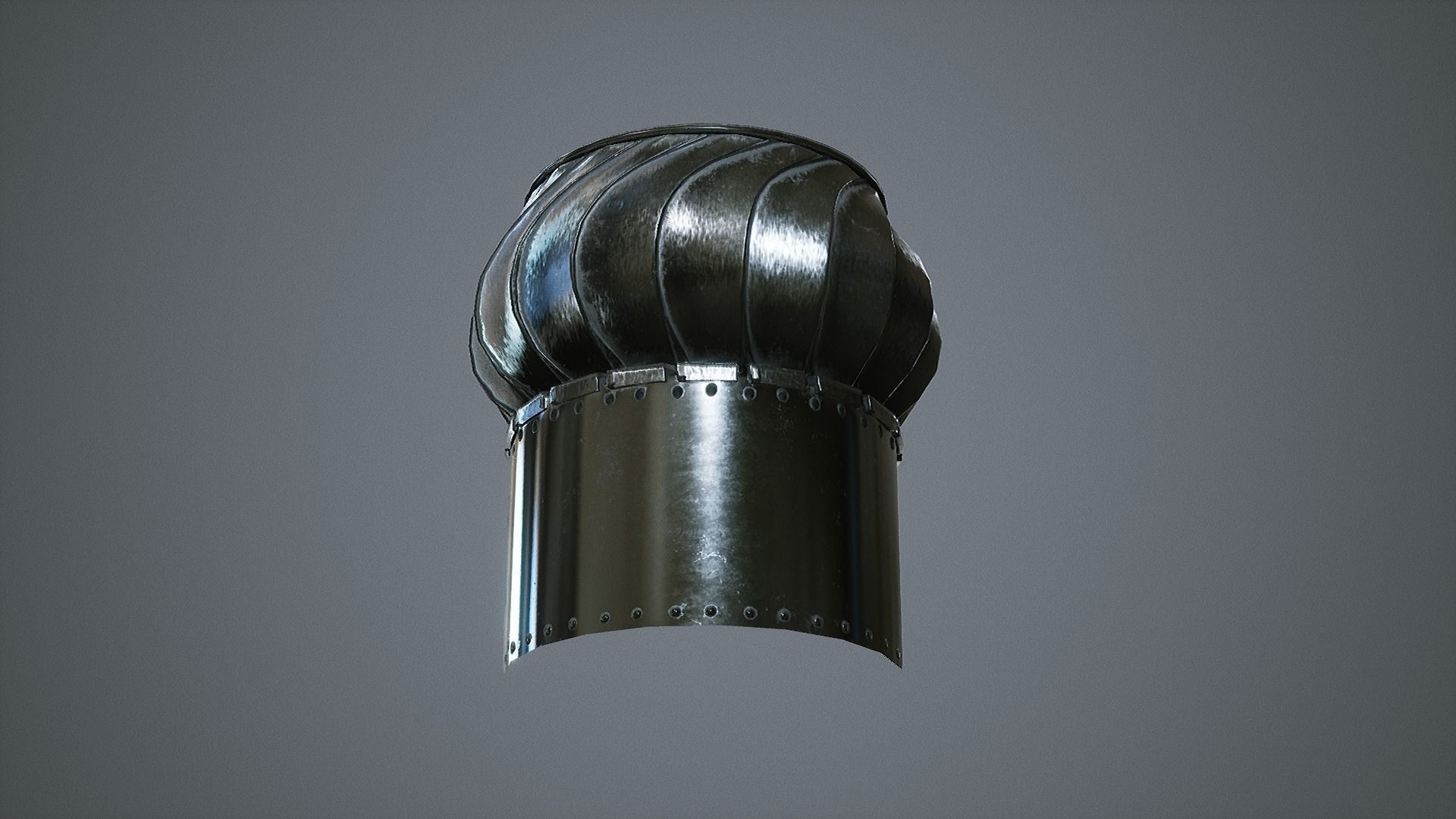 Rotating Roof Ventilation  Low-poly 3D model_8