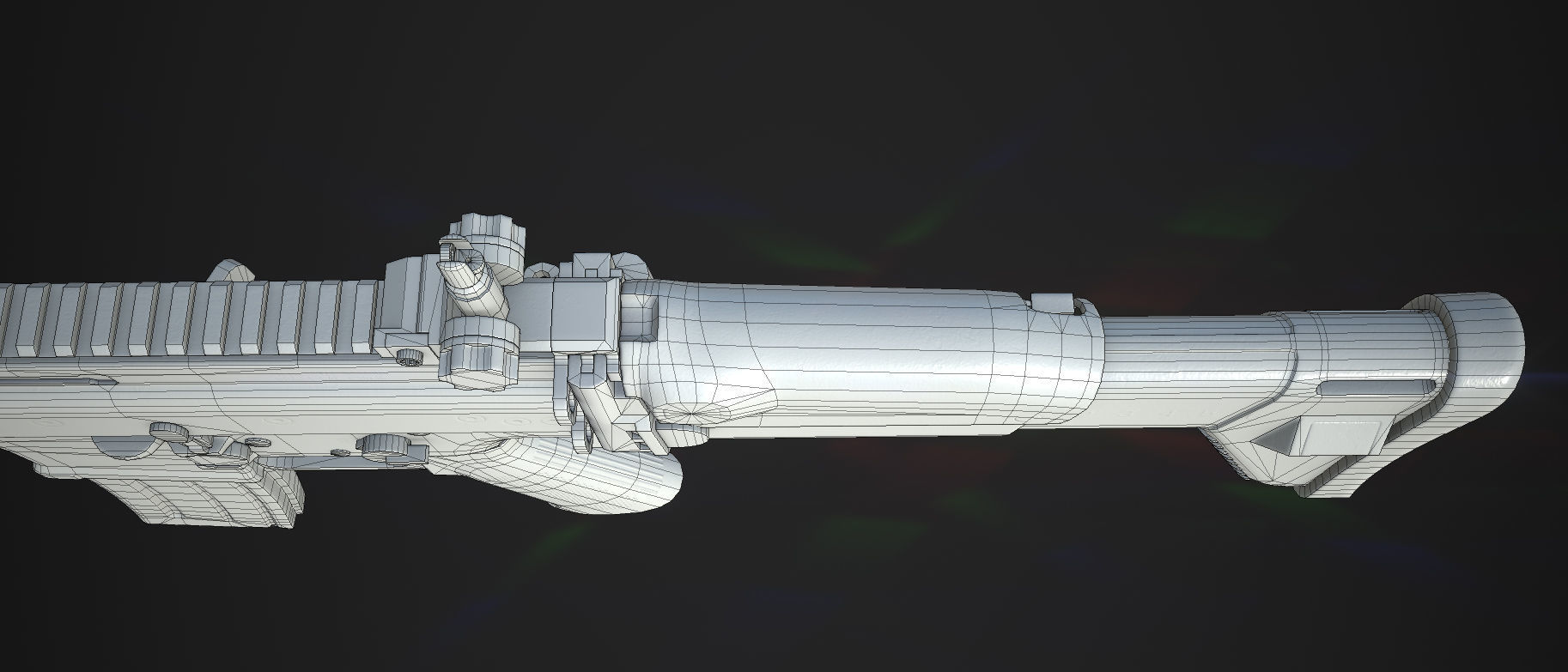 Weapon - FN SCAR-L Low-poly 3D model_34