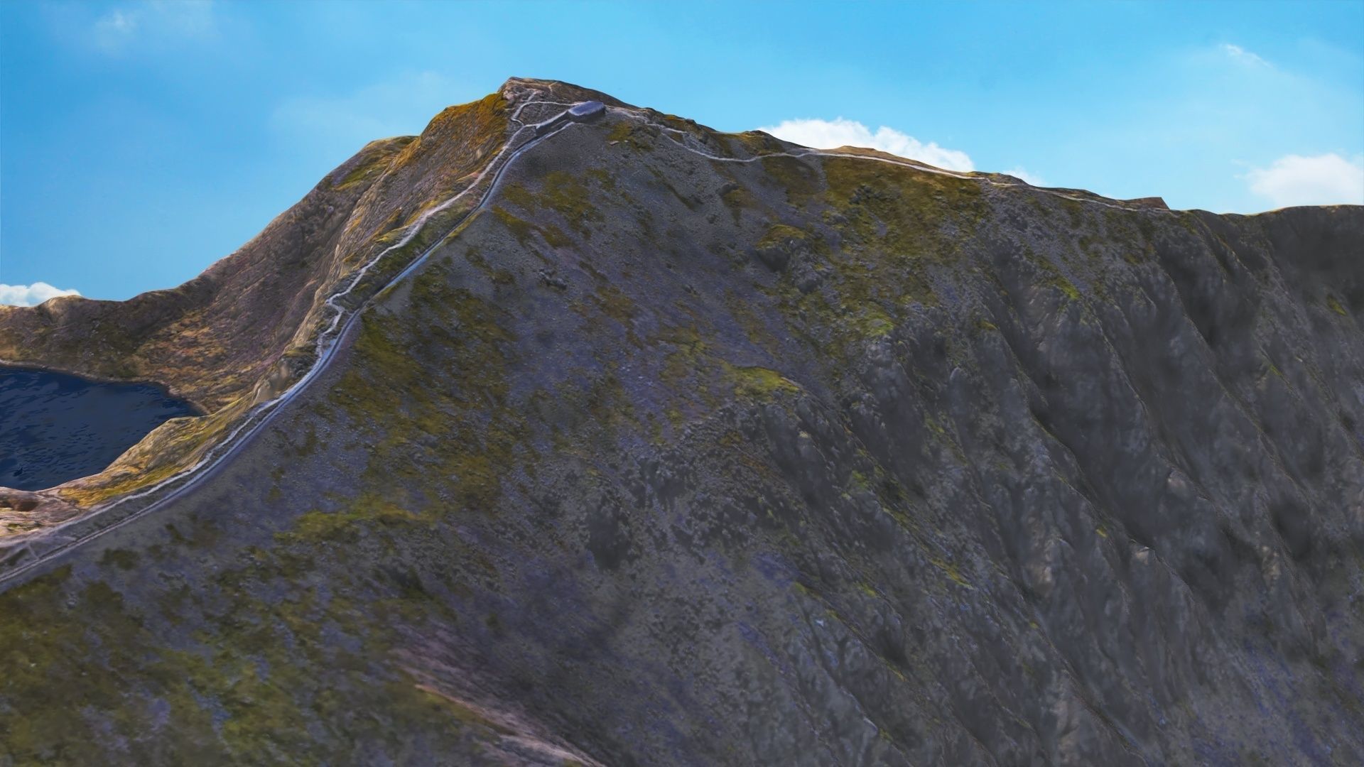 Mount Snowdon Peak - Low and High Poly Versions Low-poly 3D model_6