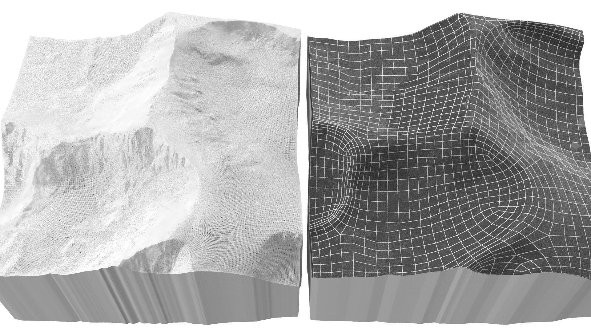 Mount Snowdon Peak - Low and High Poly Versions Low-poly 3D model_1