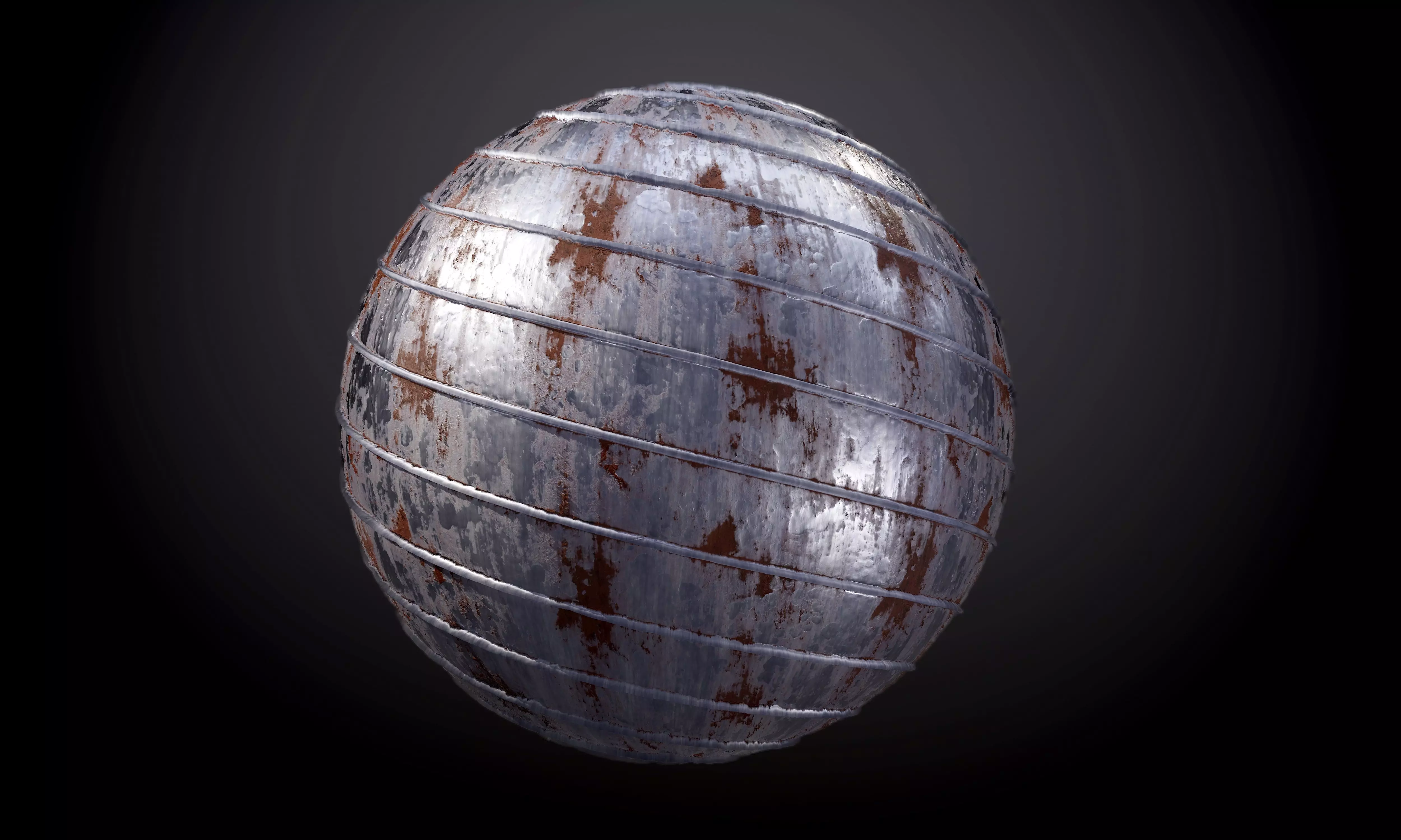 Rusty Metal Pipe Seamless PBR Texture Texture_0