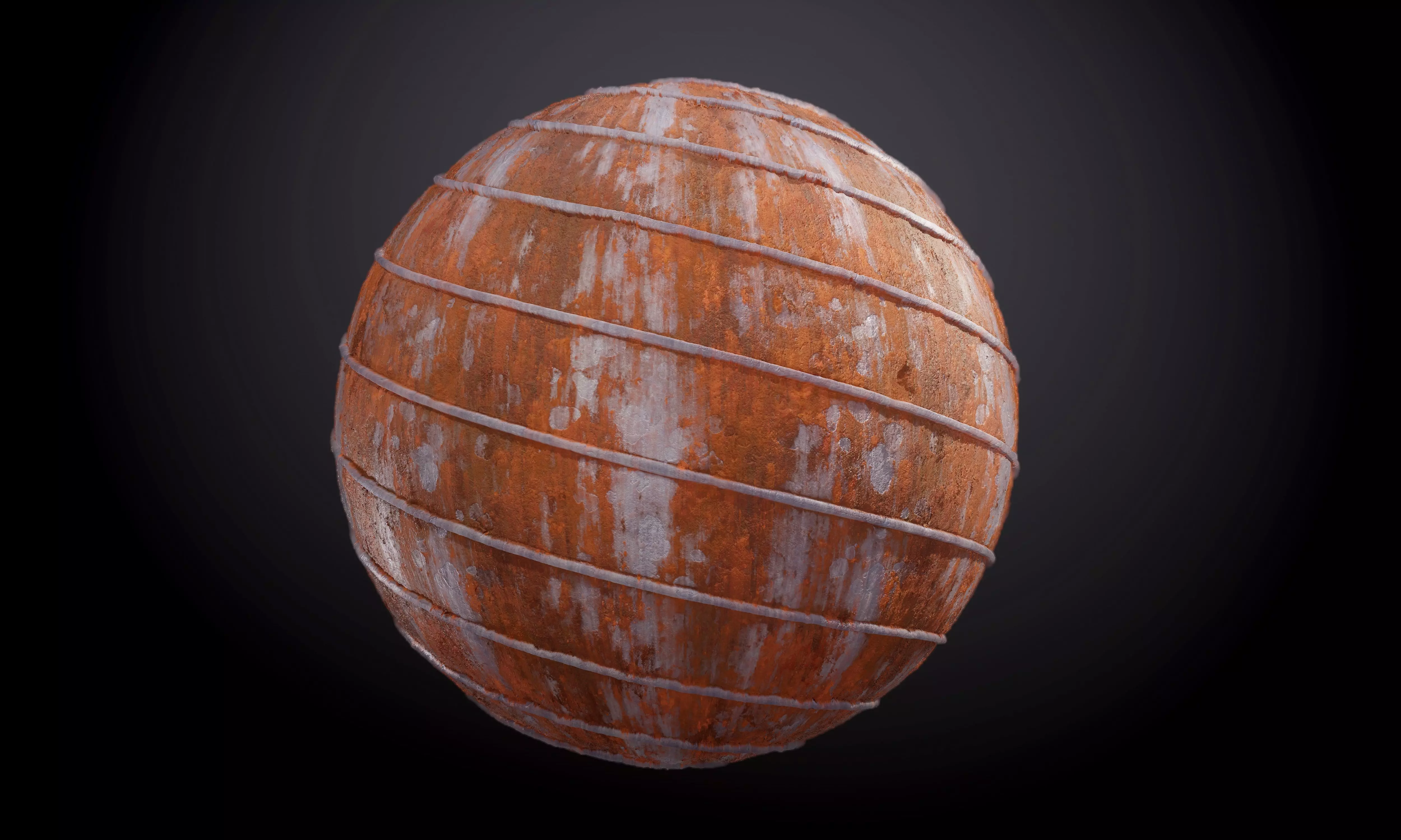 Metal Rusty Pipe Seamless PBR Texture Texture_0