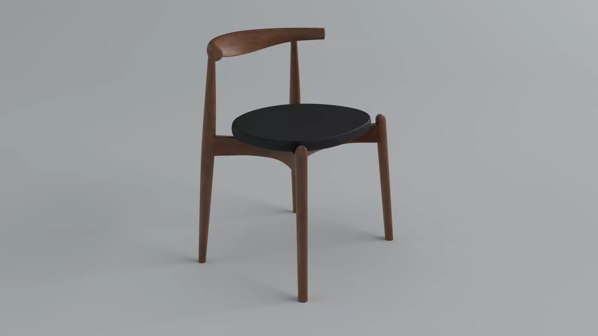 Chairs Carl Hansen CH20ElbowChair Low-poly 3D model