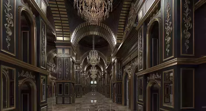 Classic Interior Scene 316