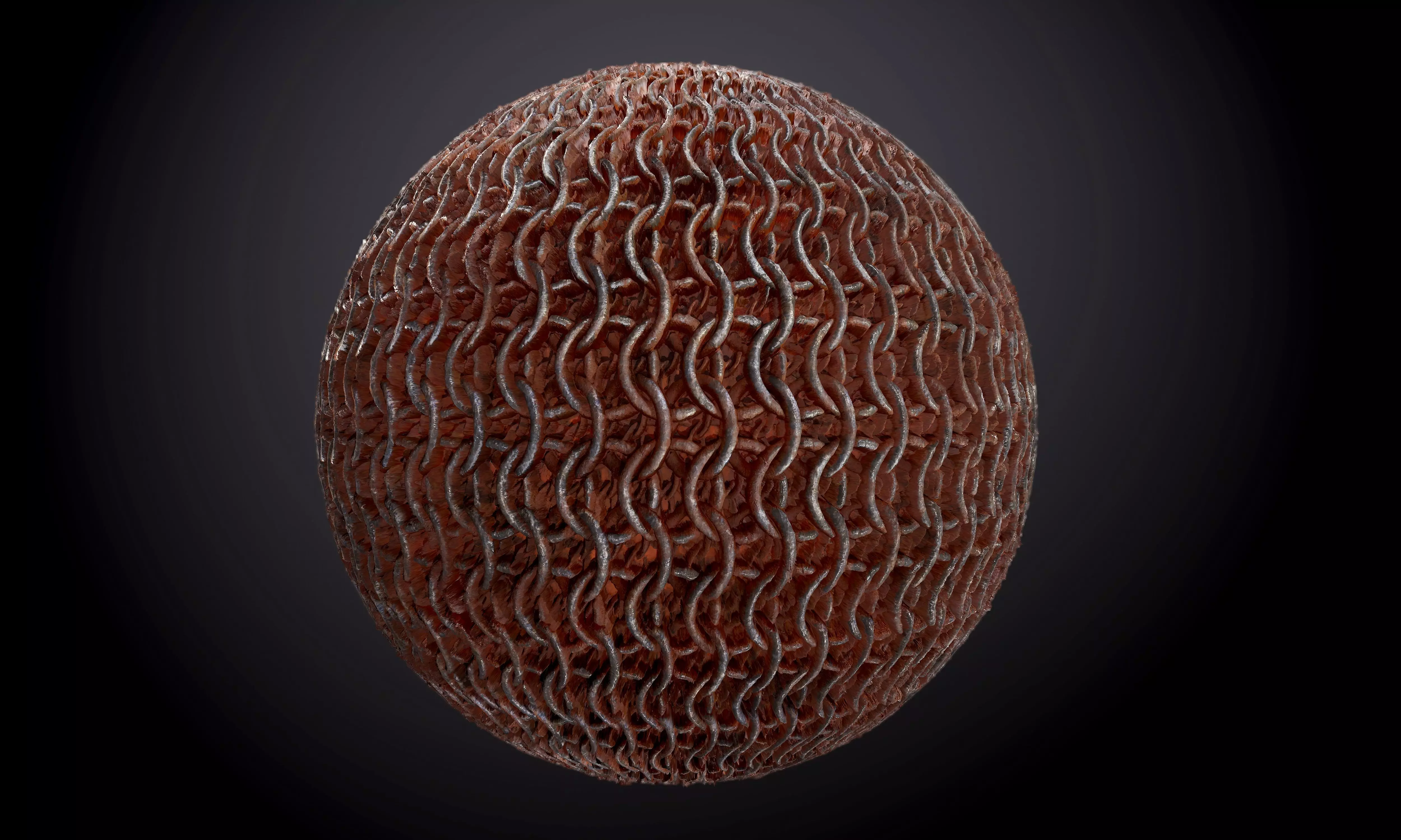 Metal Rusted Chains Seamless PBR Texture Texture_0