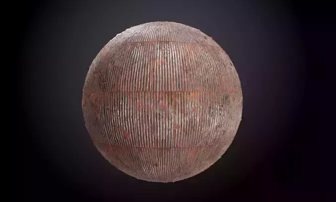 Metal Steel Fence Rusted Seamless PBR Texture