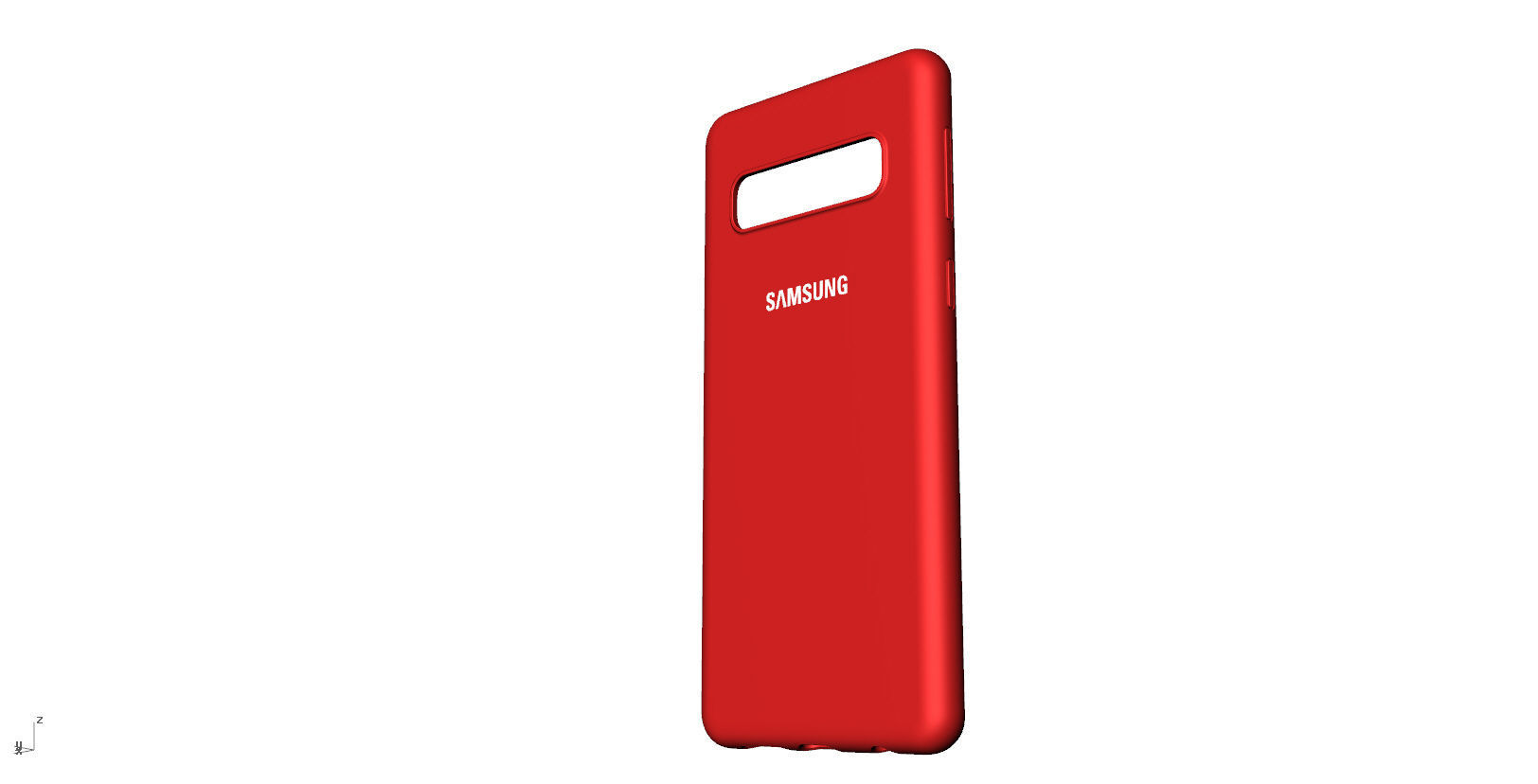 SAMSUNG Galaxy S10 red case  3D print model_1