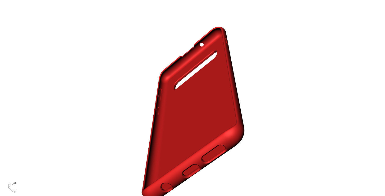 SAMSUNG Galaxy S10 red case  3D print model_5