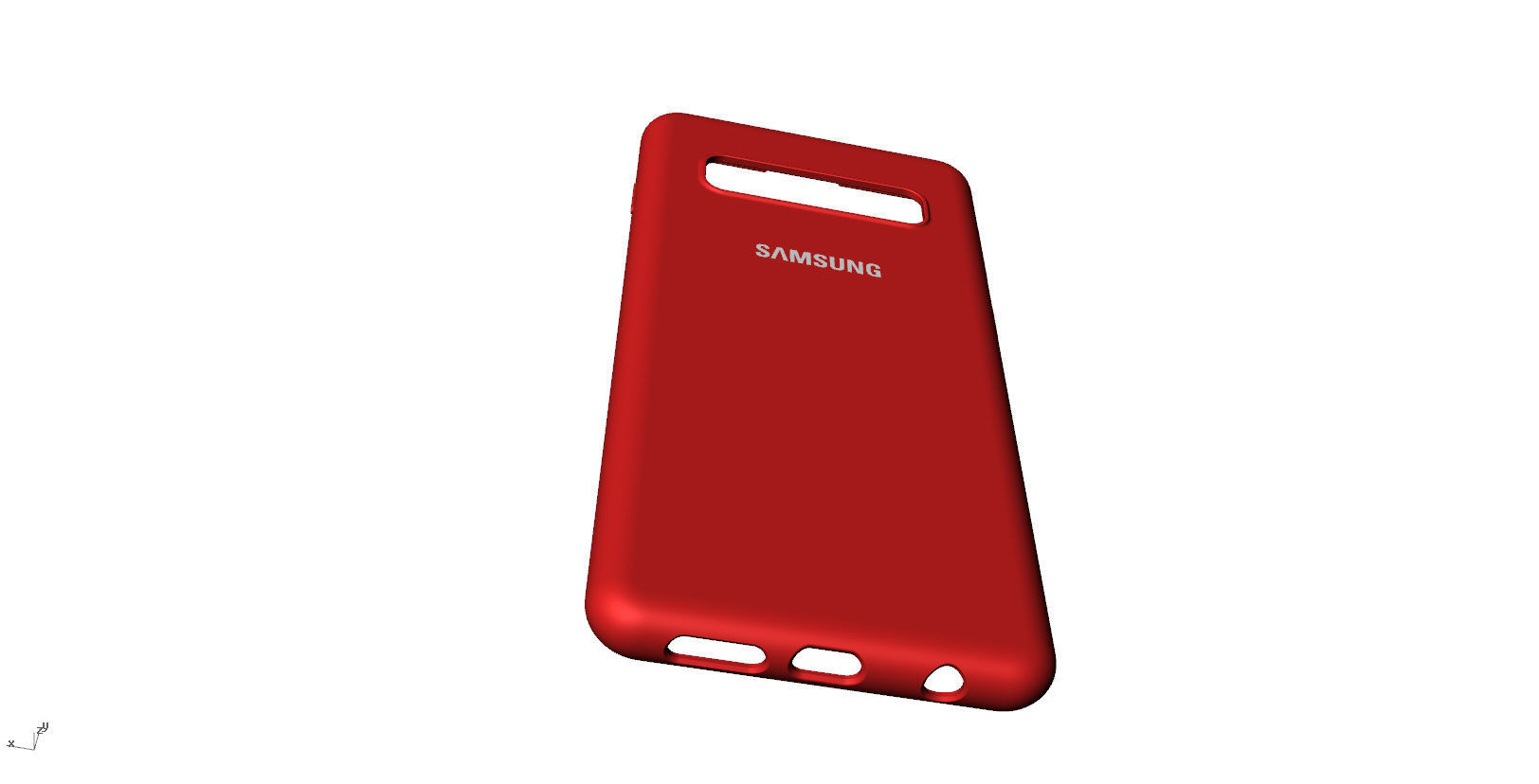 SAMSUNG Galaxy S10 red case  3D print model_4