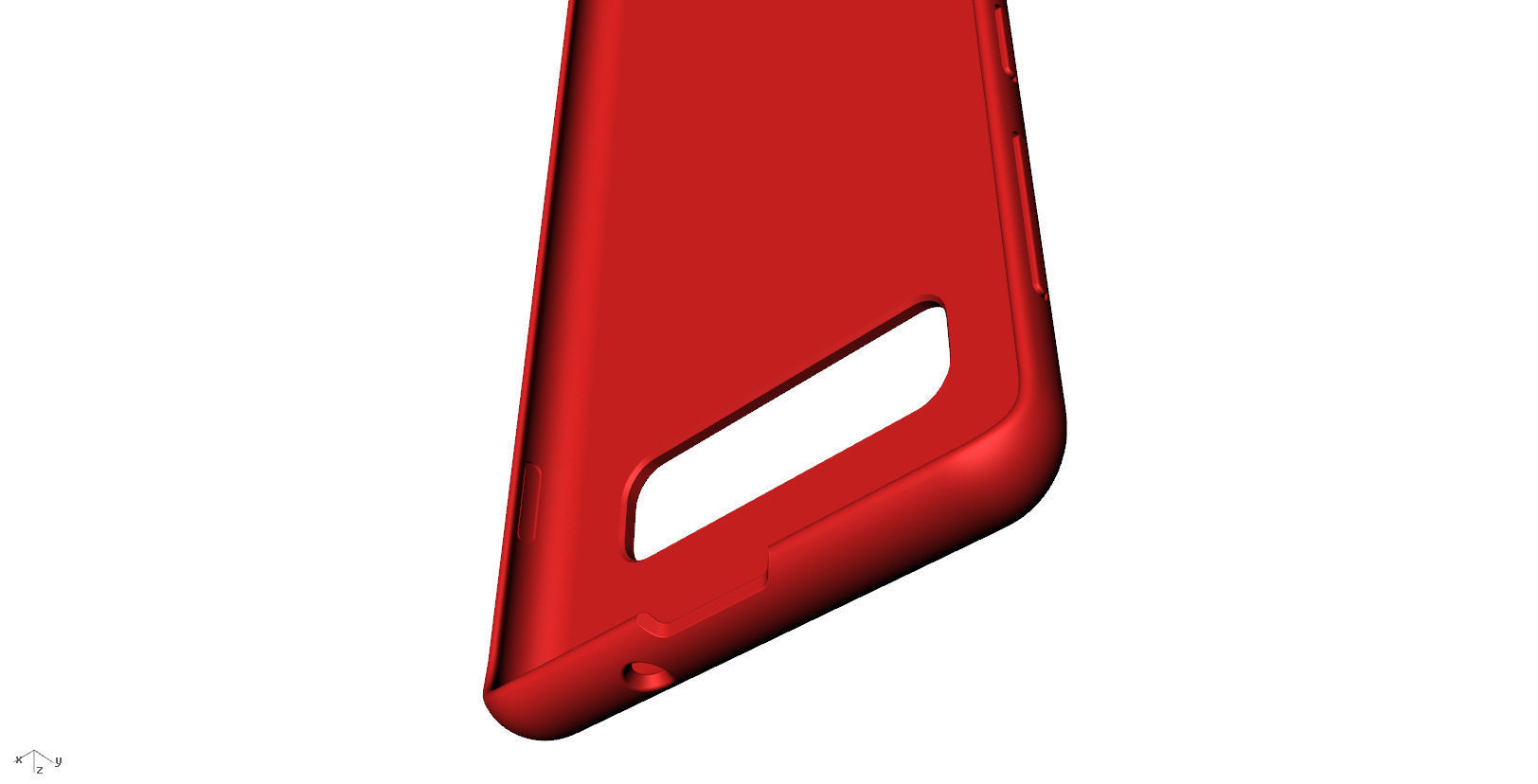 SAMSUNG Galaxy S10 red case  3D print model_9