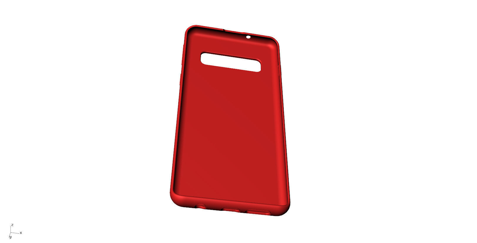 SAMSUNG Galaxy S10 red case  3D print model_3
