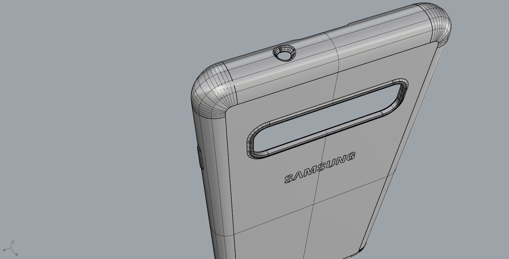 SAMSUNG Galaxy S10 red case  3D print model_26