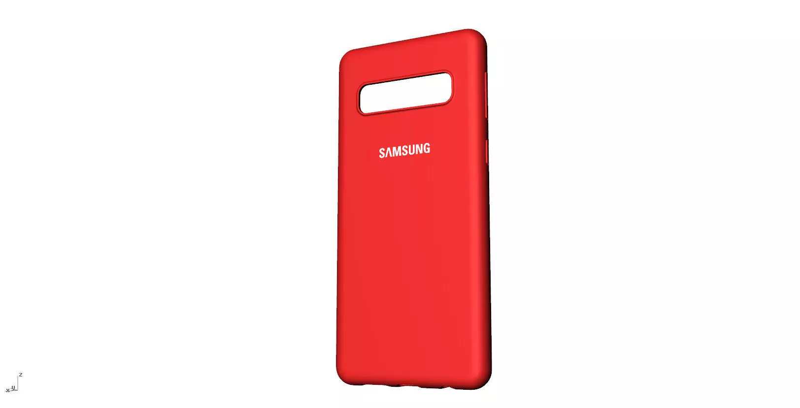 SAMSUNG Galaxy S10 red case  3D print model_0