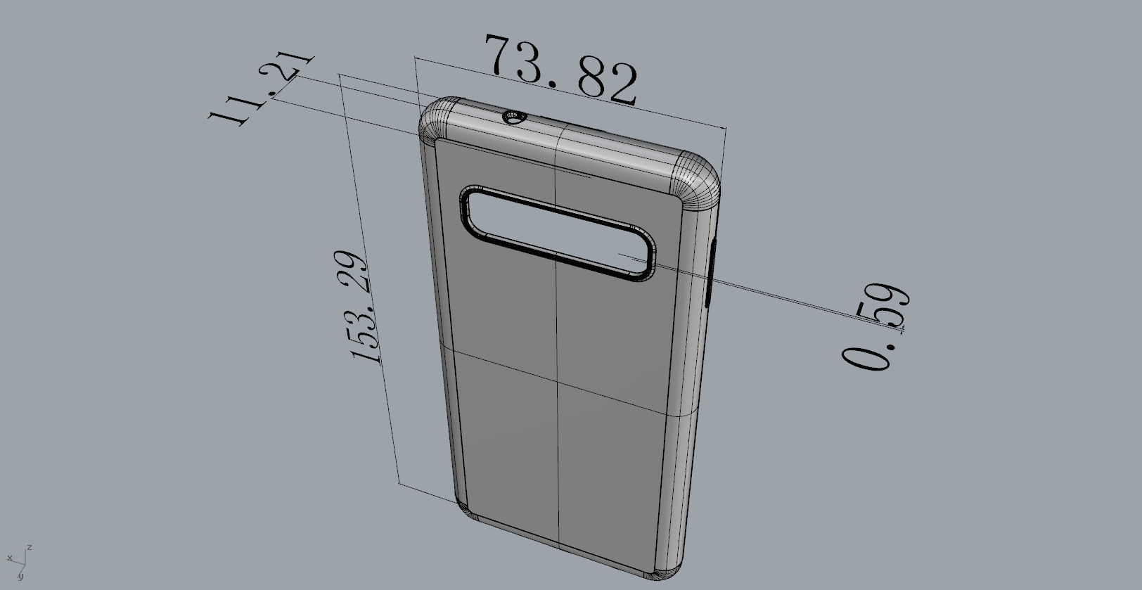 SAMSUNG Galaxy S10 red case  3D print model_15