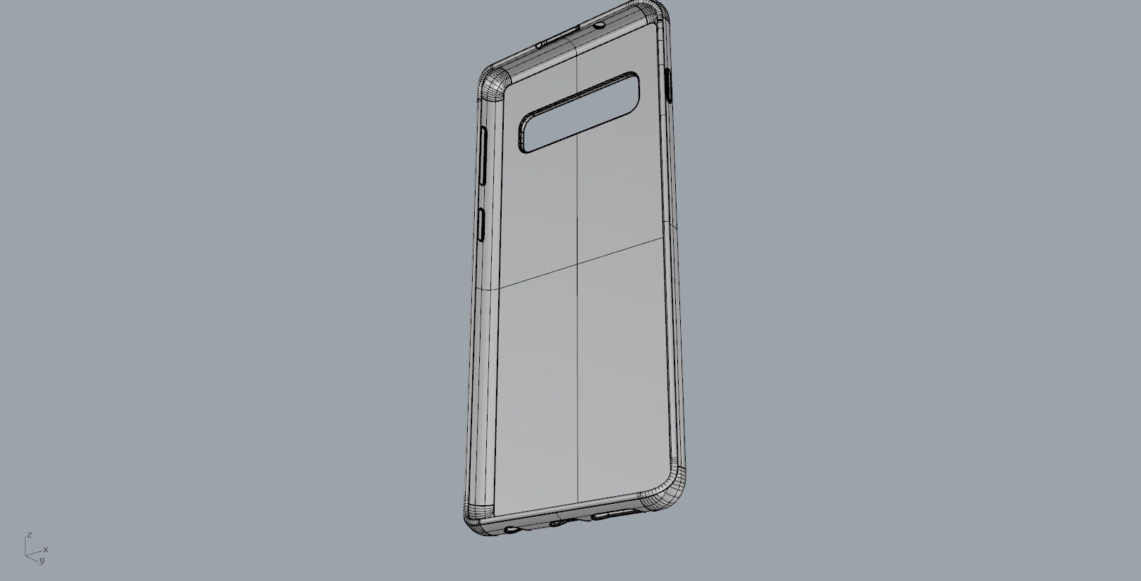 SAMSUNG Galaxy S10 red case  3D print model_17