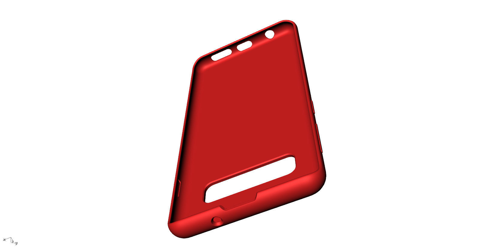 SAMSUNG Galaxy S10 red case  3D print model_7