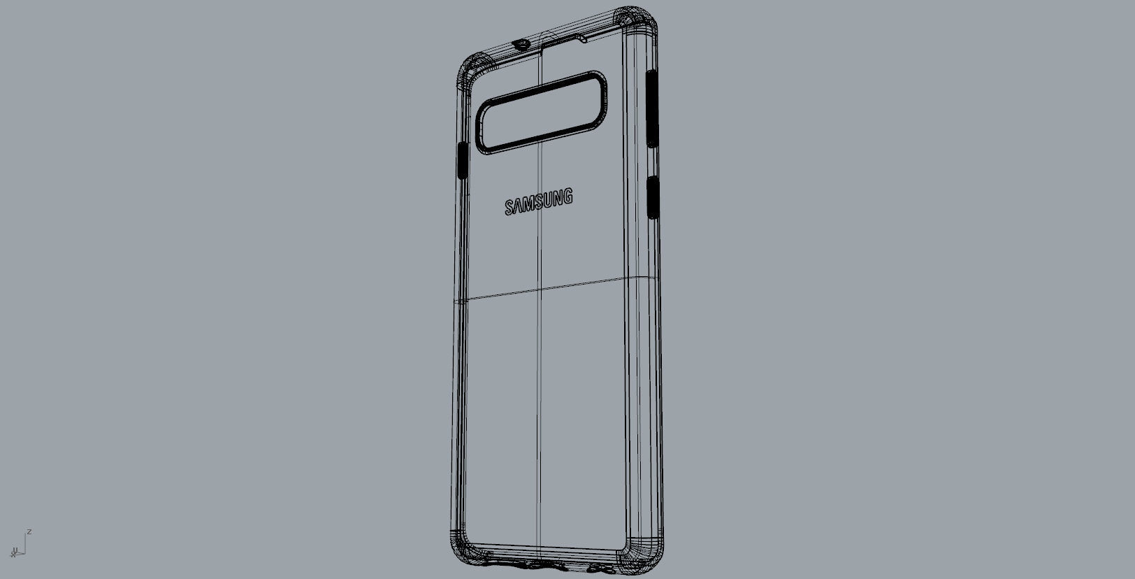 SAMSUNG Galaxy S10 red case  3D print model_18